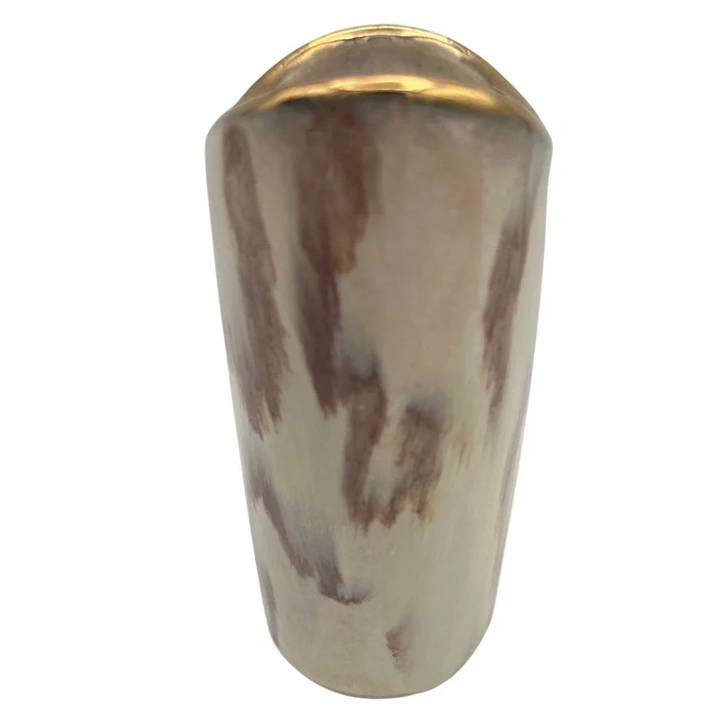 Vintage Jasba Keramik West German Vase MCM‎ Ceramic Gradient, Drip Glaze  50s